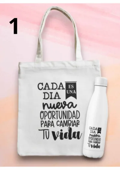 TOTE Y BOTELLA 1