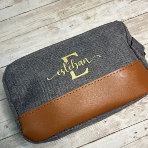 neceser hombre con inicial y nombre