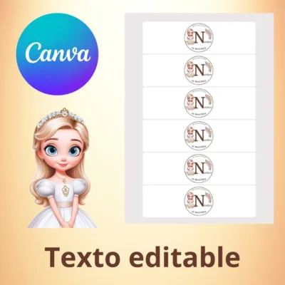 Etiquetas de agua Comunión descargable