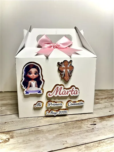 Caja de Chuches Personalizada para Primera Comunión