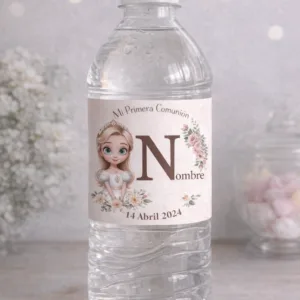 Etiquetas de agua Comunión descargable