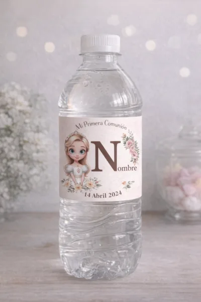 Etiquetas de agua Comunión descargable