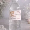 Etiqueta de agua Mi bautizo descargable