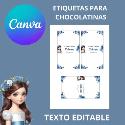 Etiquetas chocolatinas descargables
